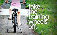Deja los ruedines para andar en bici