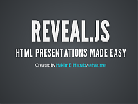 Captura de pantalla de la demo de reveal.js